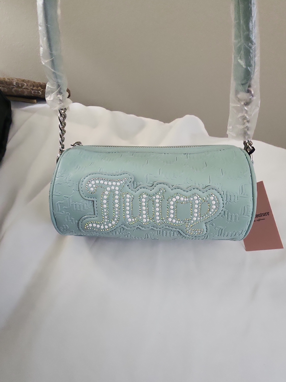 Juicy String Of Pearls Barrell Shoulder Bag